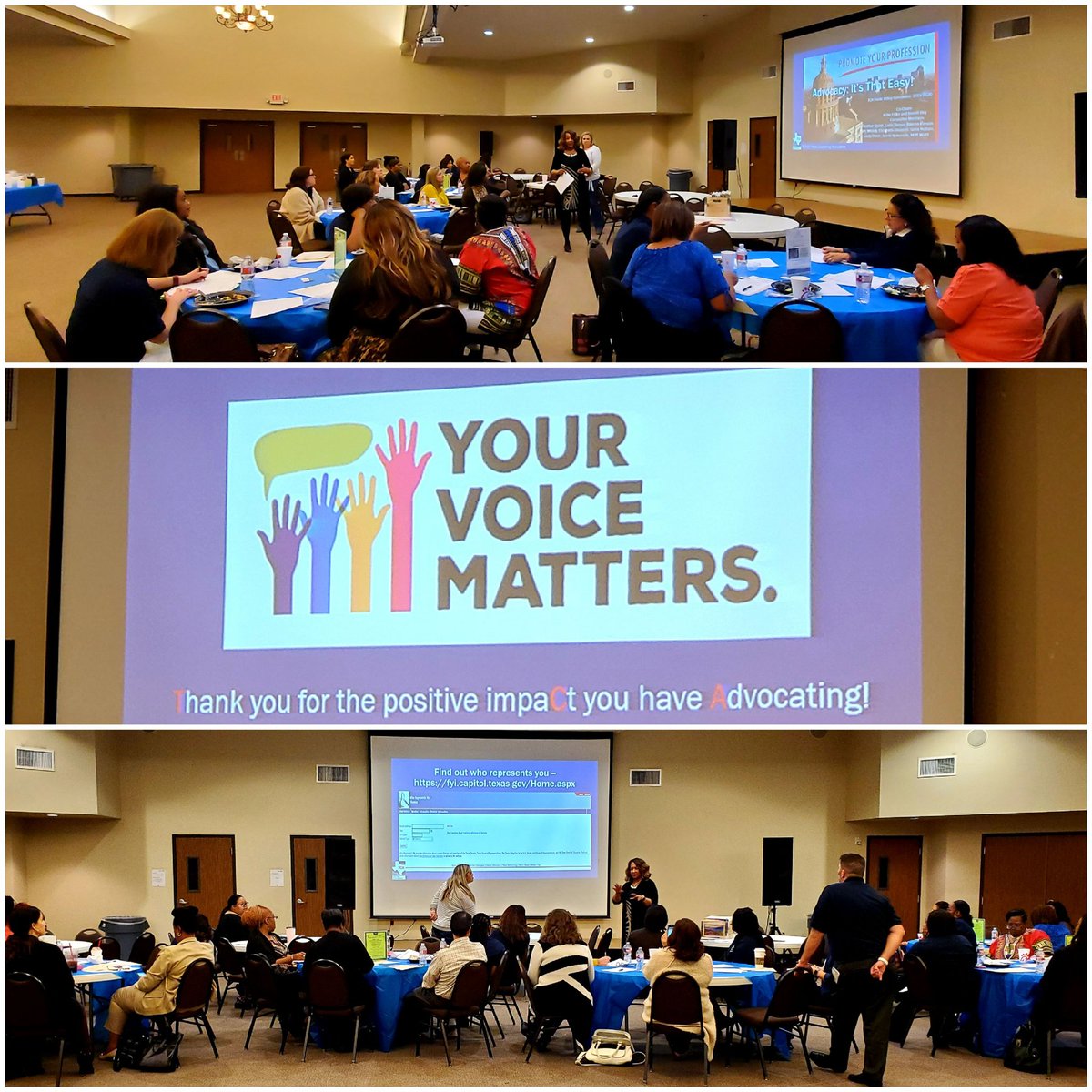 SCCAtweets's tweet photo. @TxCAtweets Public Policy Committee presented about the importance of having our voices heard. Thanks Ms. Sharon Bey for sharing such great information! #sccaproud #txcalocalchapter https://t.co/rfValIC0Cw