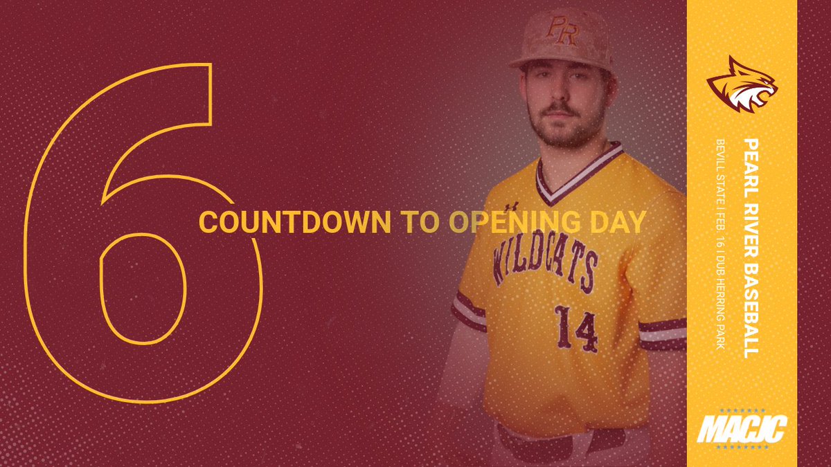 PRCCAthletics's tweet photo. The march to @PRCC_Baseball's  Opening Day is down to 6️⃣ days!

#RRR🐾 #HearOurROAR🗣 https://t.co/AfGN1Eb6zP