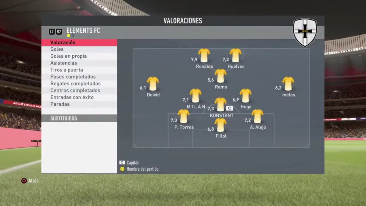 espirituganador's tweet photo. Liga @VFOspain_ps 🏆#REGIONALD
#TEMPORADA7 #VFO

|Jornada 23|

@eLeMeNtSFC_ 1-6 @ValenciaTeamVFO

Derrota contundente frente a un gran rival! Seguimos trabajando para mejorar💪🔝🔥

Sponsored by
@SummirGaming &amp; @torrewear

#eLeMeNtSFC 💛
#Fifa20 #PS4
#Roadto1a 🔥 https://t.co/PExYwDgLZS