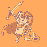 Original draw by Akira Toriyama with Dragon Quest 30th anniversary