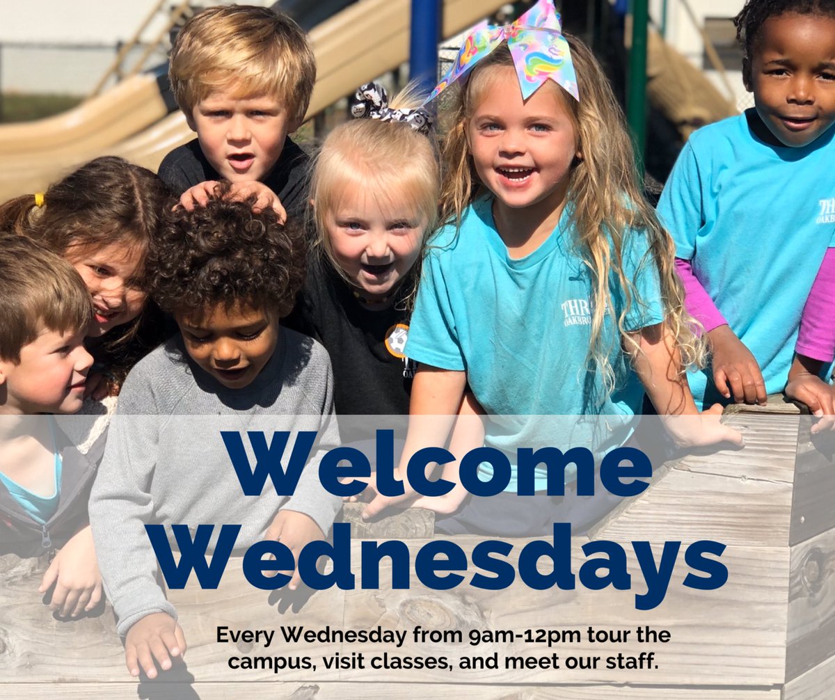 Come by for a tour between 9am-12pm any Wednesday! Learn more at oakbrookprep.org.