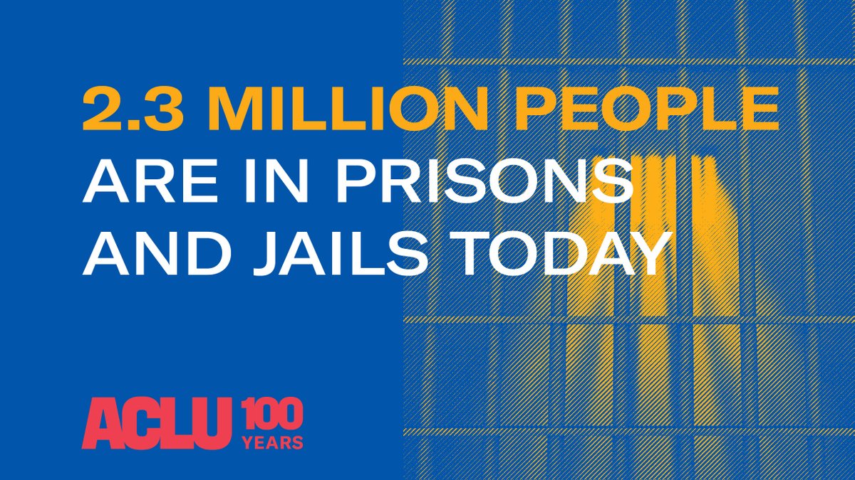 2.3 million people are in prisons and jails today
