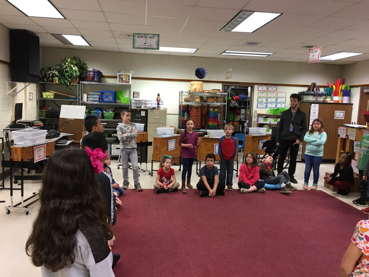 3rd grade tossing the Yarn Ball playing “Don’t Copy Me” rhythms! <a href="/CloverHillES/">Clover Hill ES</a> <a href="/CHESPTAONLINE/">CHES PTA</a> <a href="/ccpsPerform/">ccpsPerform</a>