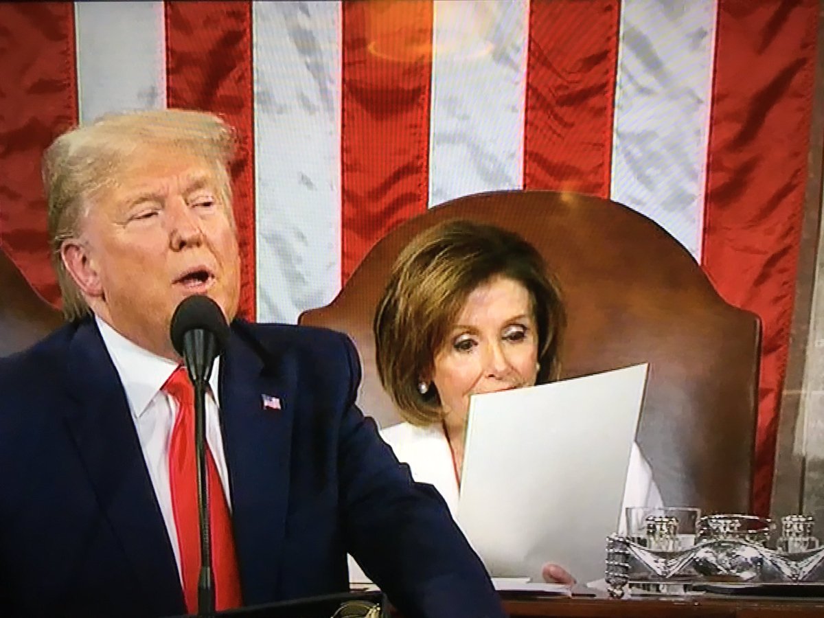 JacksonValhalla's tweet image. Nancy is going to order the fish #SOTU