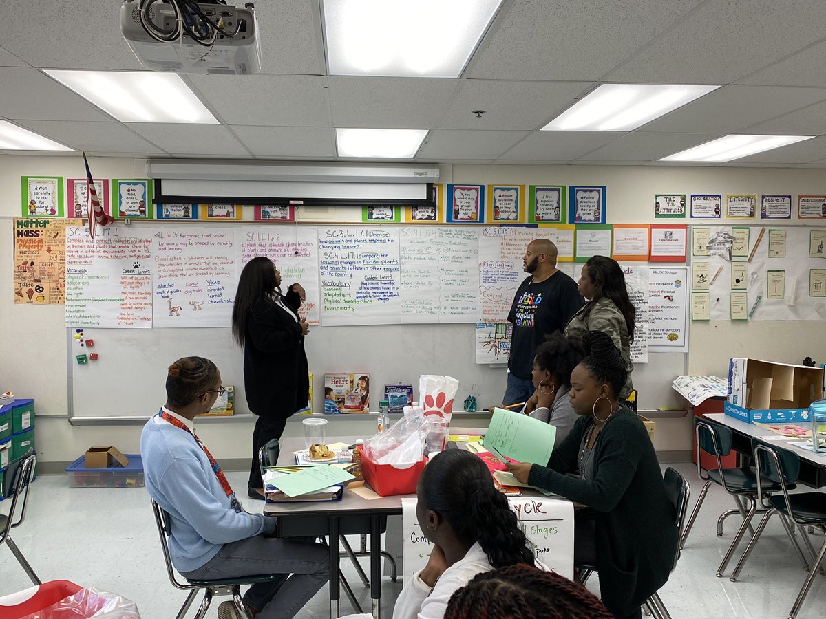Collins077's tweet photo. The North Region Science Cadre teachers were excited about making & presenting anchor charts for upcoming tested benchmarks. #makeandtake #SDPBCScience @DianaFedderman @NorthRegionELA @evacwynar @pbscience4u @Diana__Snider https://t.co/3Xc3J4N5EC