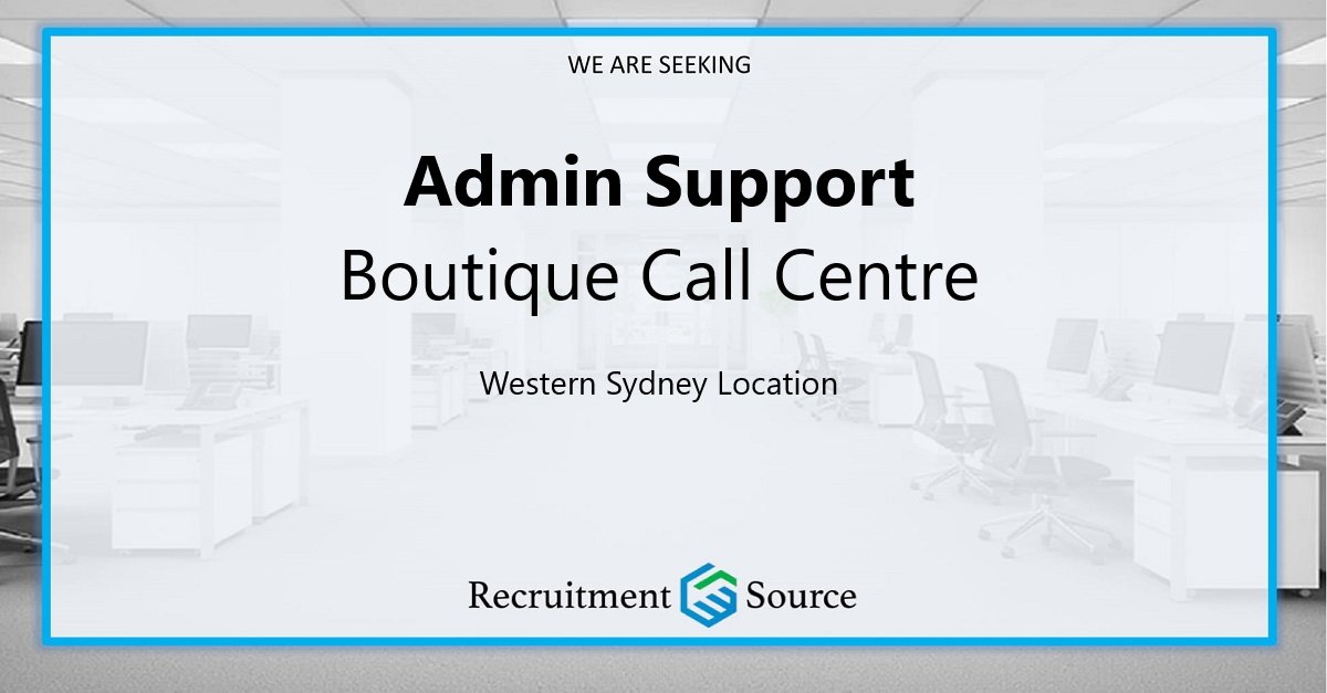 RecruitmentSou1's tweet photo. #JobAlert ... Admin Support - Western Sydney Location 

📣 Admin Support for a boutique Call Centre
📣 Monday to Friday, afternoon/evening hours
📣 Must be experienced in Microsoft Excel

#recruiting #hiring #hotjobs #adminjobs #adminsupport 

🔎 https://t.co/lR2mElyr8p https://t.co/1cmit9FDK2