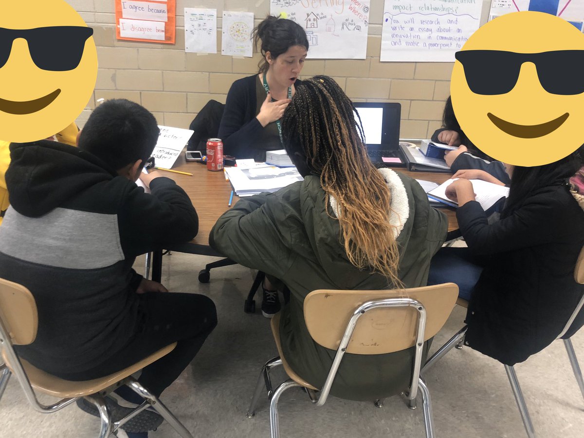 h_woodroof's tweet photo. Targeted linguistic supports are everywhere! Ms. Wheeler knows how to make it all fit together. Here, her EL students jump into the Wonderstruck unit. Multiple EL levels and grade levels? No problem! @JoeltonMiddle @MNPS_EL 🙌 https://t.co/bPxG4BKDeV