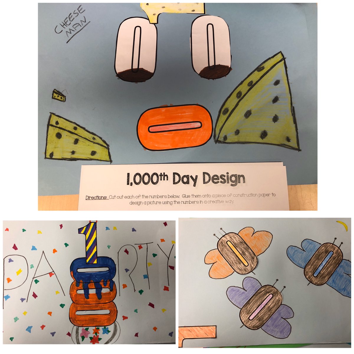 Lweaver5th's tweet photo. 5th graders had a blast celebrating their 1,000th school day!  The morning started with a special treat and journal prompt. The day continued with fun activities, including a STEM project with 1,000 toothpicks! #ELCOtogether 
@ELCOSchoolIS @CShaak_5thElco @ELCOsupt @BarbDavis2311 https://t.co/XHAKeDJq7C