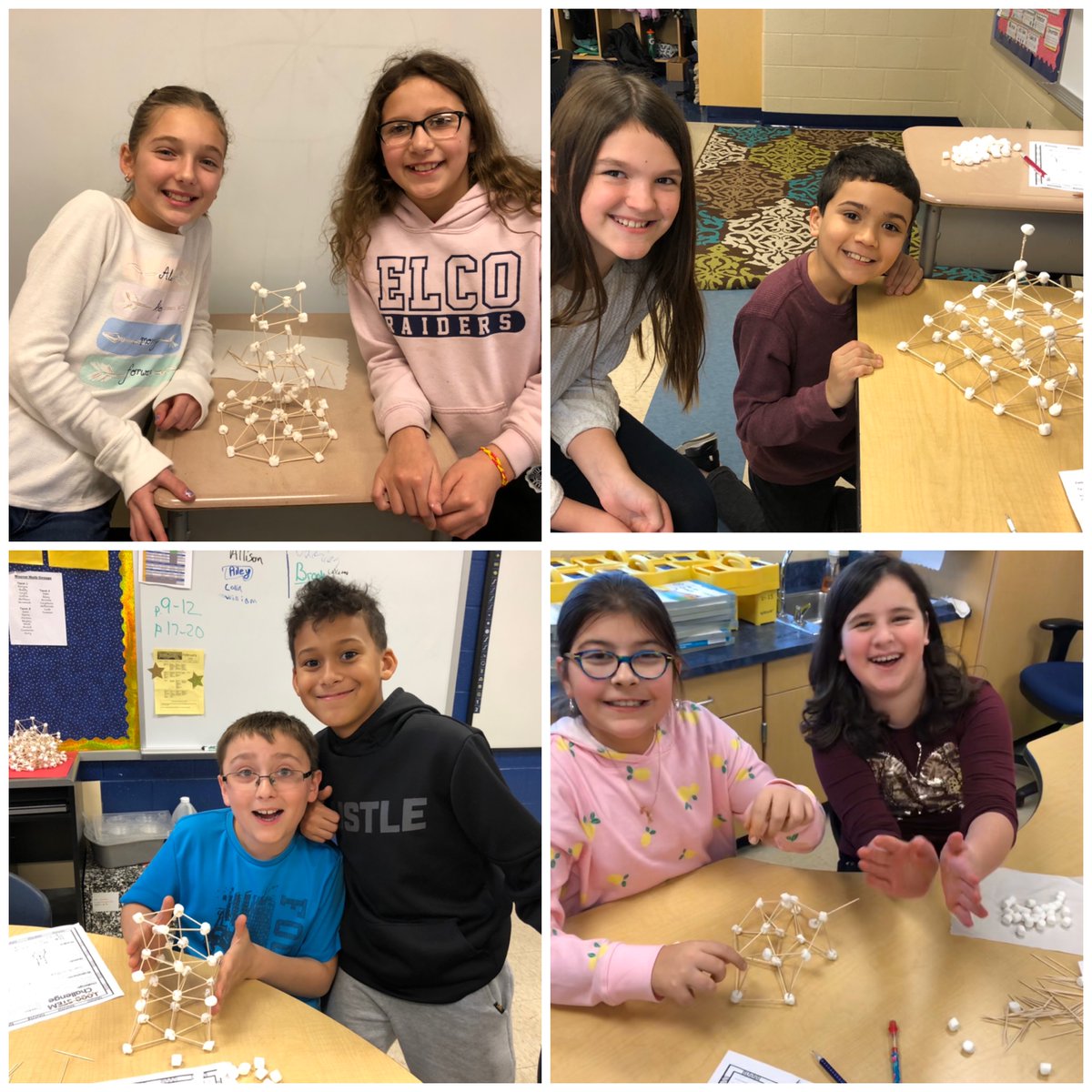 Lweaver5th's tweet photo. 5th graders had a blast celebrating their 1,000th school day!  The morning started with a special treat and journal prompt. The day continued with fun activities, including a STEM project with 1,000 toothpicks! #ELCOtogether 
@ELCOSchoolIS @CShaak_5thElco @ELCOsupt @BarbDavis2311 https://t.co/XHAKeDJq7C
