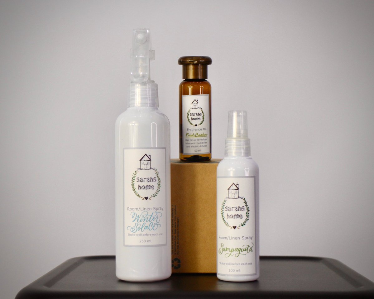 GetRootedPH's tweet image. Unleash your inner tita with @sarahshomeph at Roots Collective! 💃🏻

Made with natural essential oils, these are sure to perk up whatever room you use them in! ✨

#localph #trylocal #trylocalph #enterprise #rootscollective #proudlyph #proudlyphilippinemade