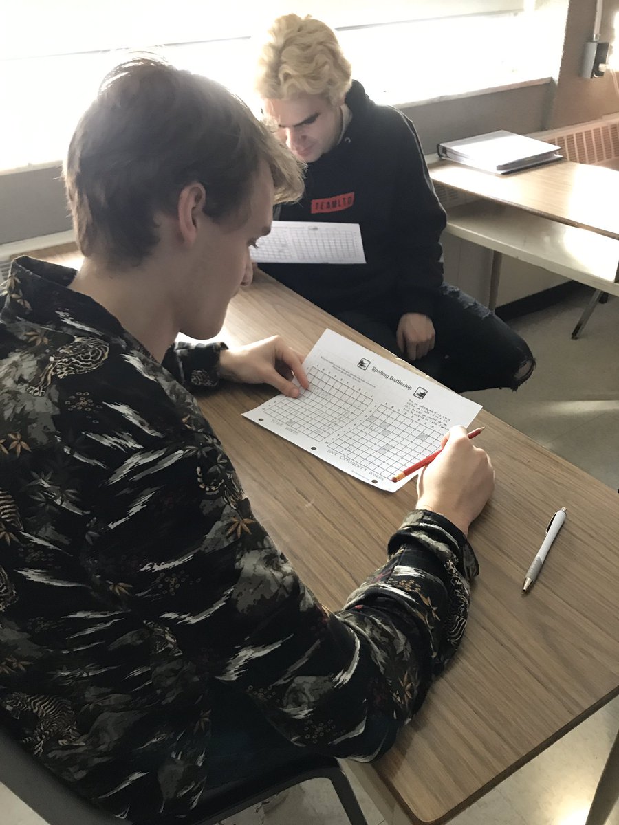 We mixed it up with some game play in our language warm-up today. I forgot how fun Spelling Battleship is!!! 
#HackingBoardGames