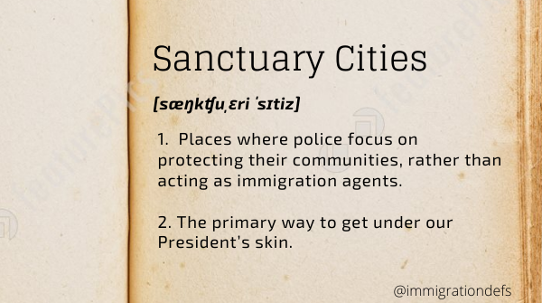 immigrationdefs's tweet photo. True definition of "sanctuary cities."  #StateOfTheUnion #SanctuaryCities #SOTU https://t.co/rbOvnIwxpa