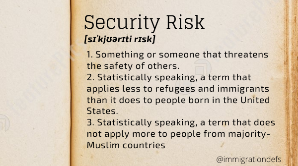 immigrationdefs's tweet photo. True definition of "security risk."  #StateOfTheUnion #SOTU https://t.co/Asjg0NZLLf