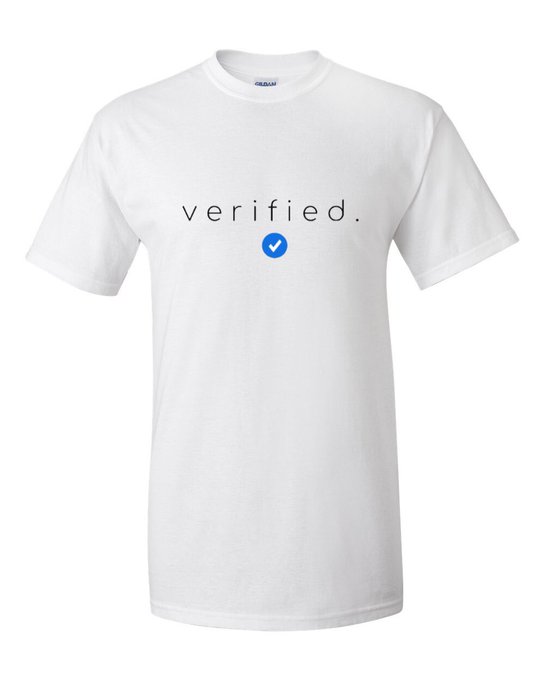 Ladies &amp; Mens #Verified tshirts are now available for purchase! Visit our website https://t.co/3HkQKhcZHz<a href="/tag/verified"class="tags">#Verified</a>
