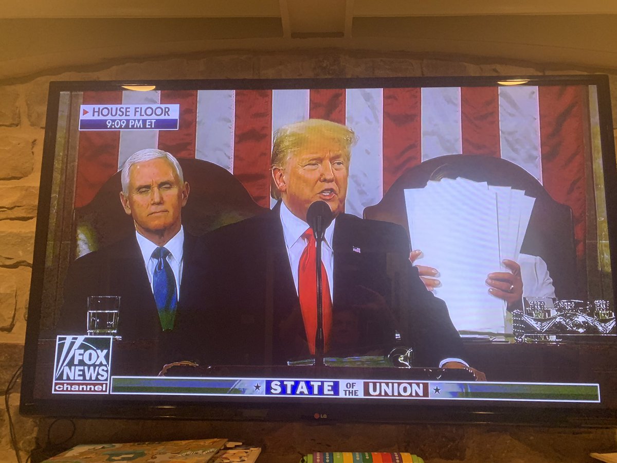 scottsmith8100's tweet photo. I think Nancy Pelosi has found the missing Iowa ballots
#SOTU 
#StateOfTheUnion https://t.co/J37VQOQFHd