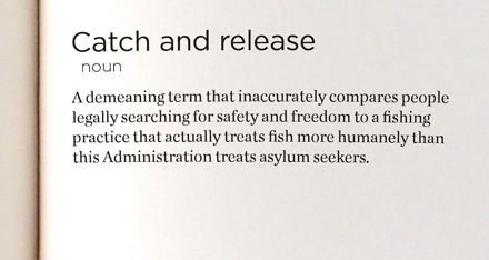 immigrationdefs's tweet photo. True definition of "catch and release."  #CatchandRelease #SOTU #StateoftheUnion https://t.co/RUtTI6ybmg