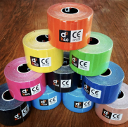 stack of 10 bandage rolls in different colours