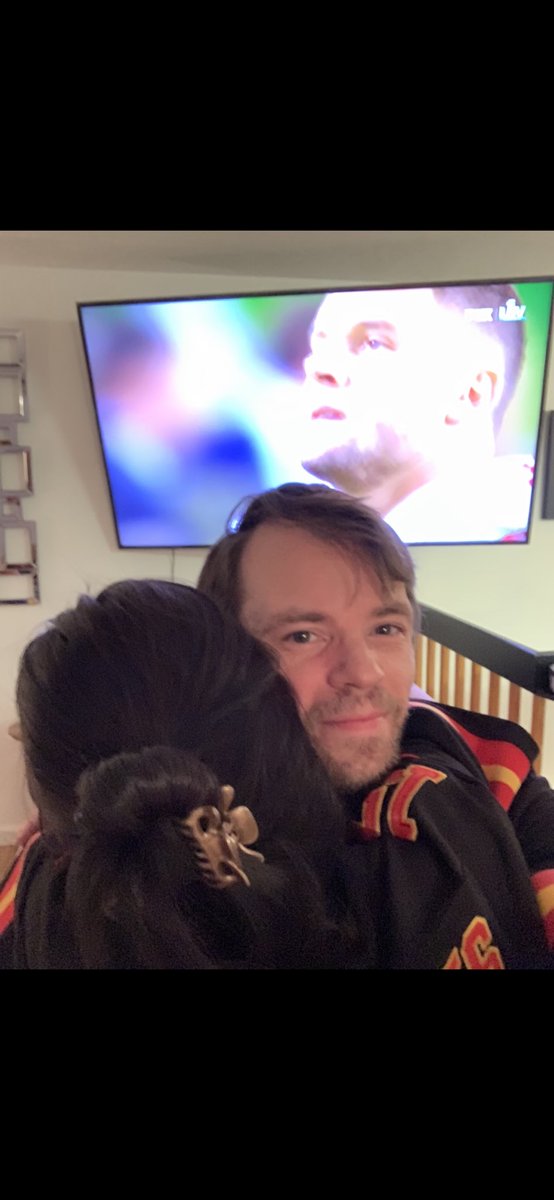 bnice19831's tweet photo. Me and my wife hugging in our Patrick Mahomes jerseys as we realized we are Super Bowl champs
I just realized in the background π π
#2DifferentFaces
#ChiefsKingdom https://t.co/QW09mxLt3F
