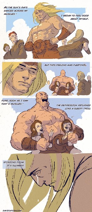 before Steve Lichman, there was Insecure Warrior, I did this in 2013 for fun and it kinda kicked me into making comics

after this, Dan and I would throw around ideas and we eventually just landed on Steve 