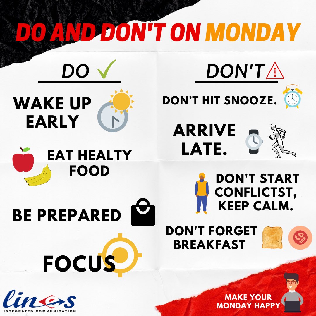 Linescomm's tweet photo. Aduh, males banget sih hari ini masuk kerja.
Eits, Linescom punya cara untuk menghadapi hari senin agar selalu semangat loh🥰
#LinescomMonday #mondayvibes #monday #vibes #linescommunication #linescom #pragency #linesteam #communicationstrategy #eventorganizer #mediahandling https://t.co/ePQ5Q6N0Dx