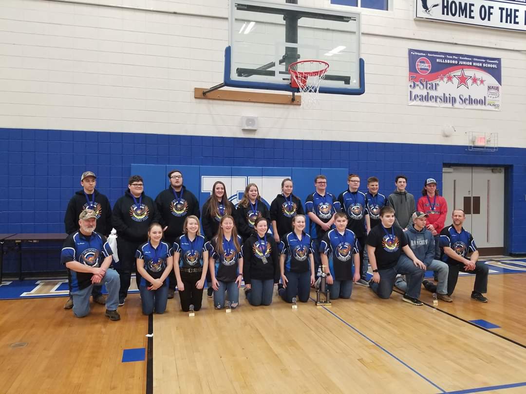 hsdr3archery's tweet photo. HS &amp; JH archery teams took 1st place in the Hillsboro Open! Shout out to HS top boy Donald 296 &amp; HS top girl Payton 294, JH top boy Scott 290 &amp; top girl Sabrina 288. HS took top 8 spots &amp; JH took 7! Congrats to all students &amp; parents for making it such a successful day! https://t.co/uQbHpYQKs4