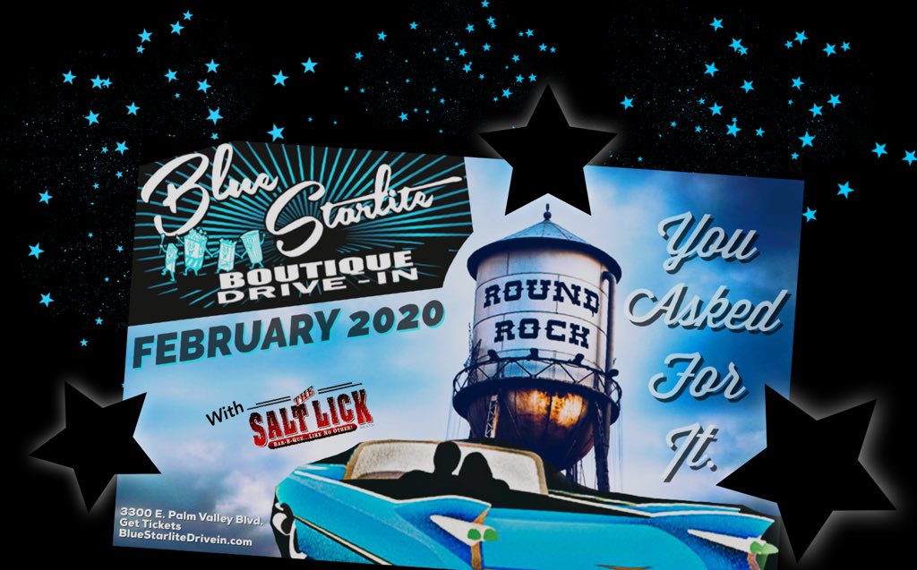 UrbanDrivein's tweet image. Tickets are LIVE Round Rock! See you at the end of February! @SaltLickBBQ @roundrockpard @RRExpress @roundrock @RoundRockDonut #drivein #moviesunderthestars #bluestarlite 

bluestarlitedrivein.com/round-rock-1