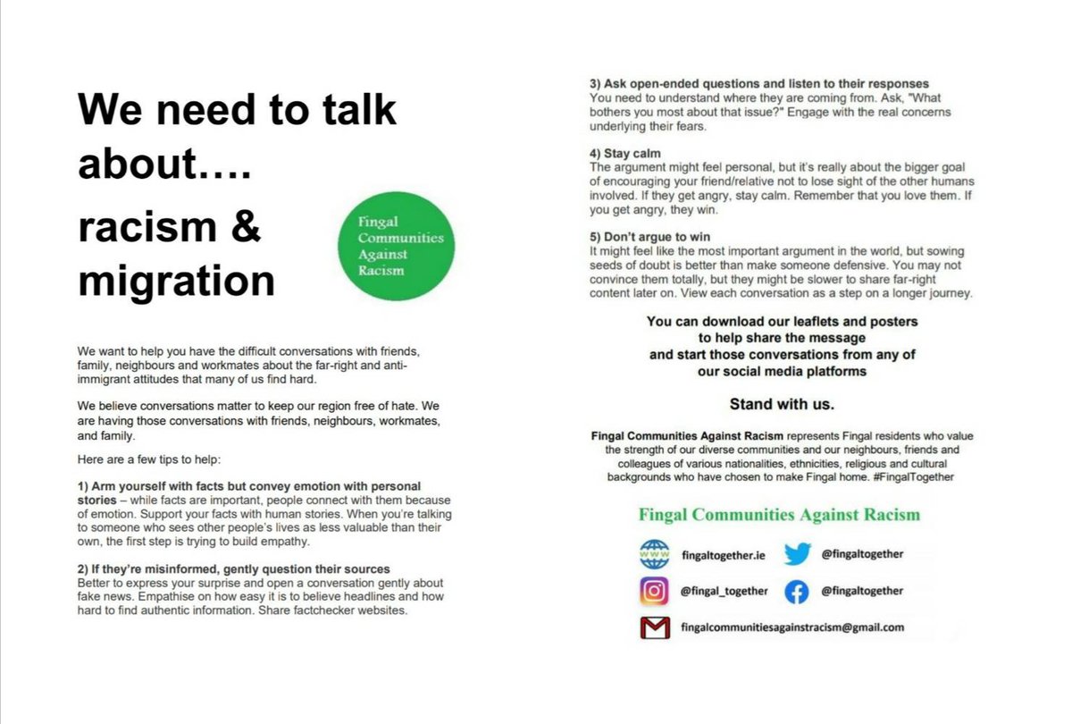 Our new leaflet on talking about the far-right, racism and migration has proved so popular, we now have it in pocket size!
We know #conversationsmatter in tackling far-right lies and fearmongering, and stopping them normalising hate and suspicion. Download /share now.