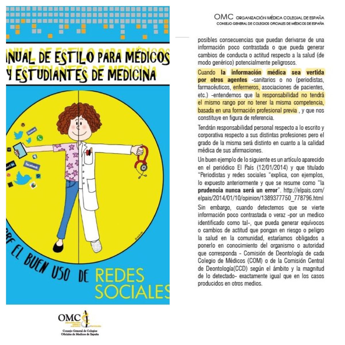 CESICA_ATSA's tweet photo. ¿Enfermería en España no es tan competente como un médico por no tener formación profesional previa en la responsabilidad de información en Redes? consulta @esleonc https://t.co/yazS1Vudtr
