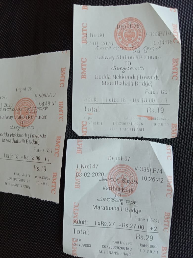 WFRising's tweet photo. Union govt will not withdraw 5% GST on intra-city AC bus fares.  State govt will not reduce ticket rates. Conductor will not return ₹1 change. 

Can we expect BMTC to round off fares to 20, 30, ... and utilize the extra contribution for CM Relief Fund?

@BMTC_BENGALURU https://t.co/4j4OZq9jwf