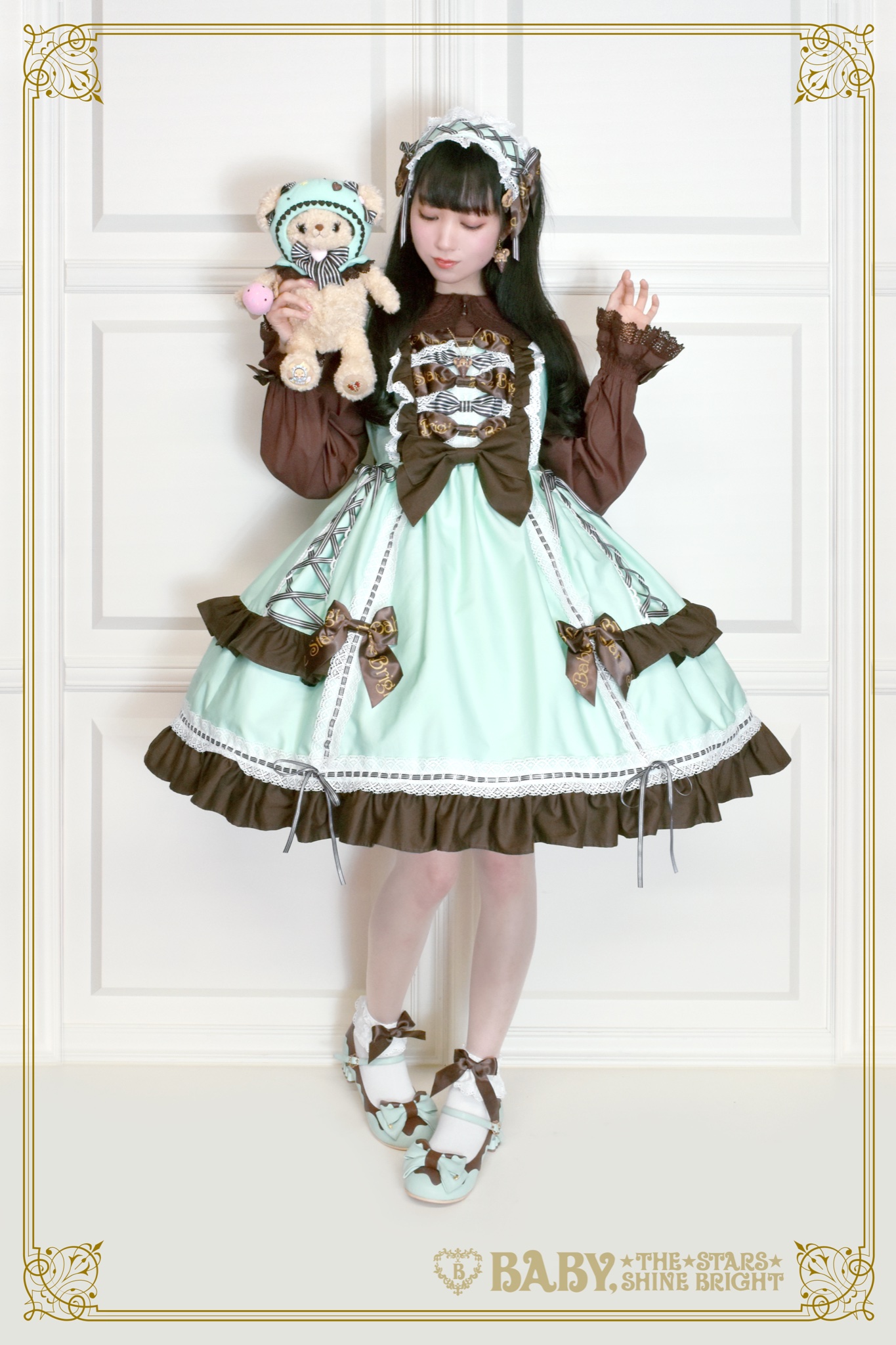 ジャンパースカート　チョコ　ミント　ケーキ　 ロリータ　ドレス　ロリィタ ゴスロリ通販 With U スイートロリータ 甘ロリ ジャンパー