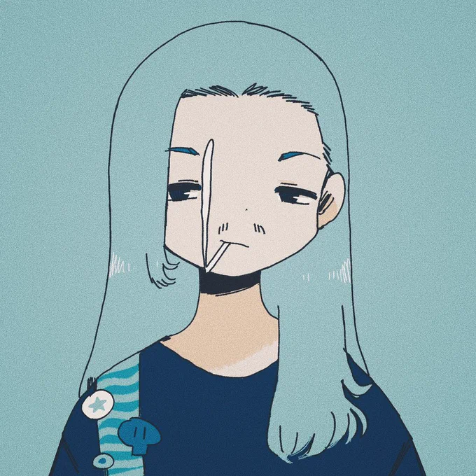8/12 blue icon commission, thankyou!みんなありがとう!!のこり2アイコンまで、アイコン描いて欲しいならDMくださいね 