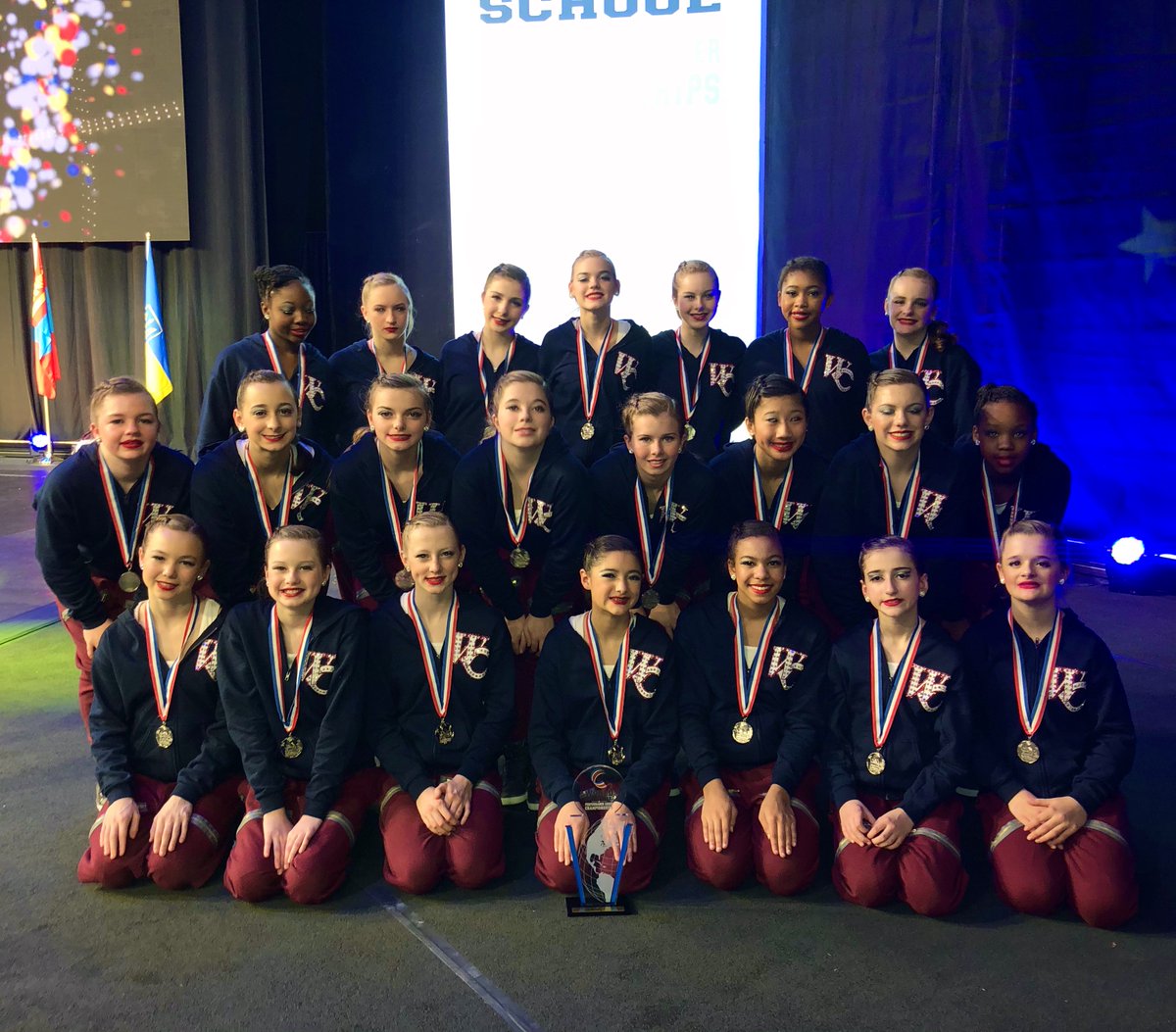 WCMSdance's tweet photo. 2nd place in World division! Each and every one of you are true champions!! Thank you for working so hard endlessly and exuding sportsmanship at highest level. Congratulations!!!! @officialWCMS @WCMSdance #westcolliervillemiddleschool #godragons #westisbest #wcmsdance https://t.co/3E6z8juLCM
