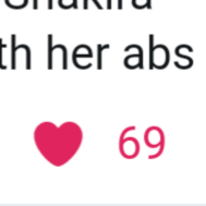 screenshot of "th her abs" showing the tweet has 69 notes