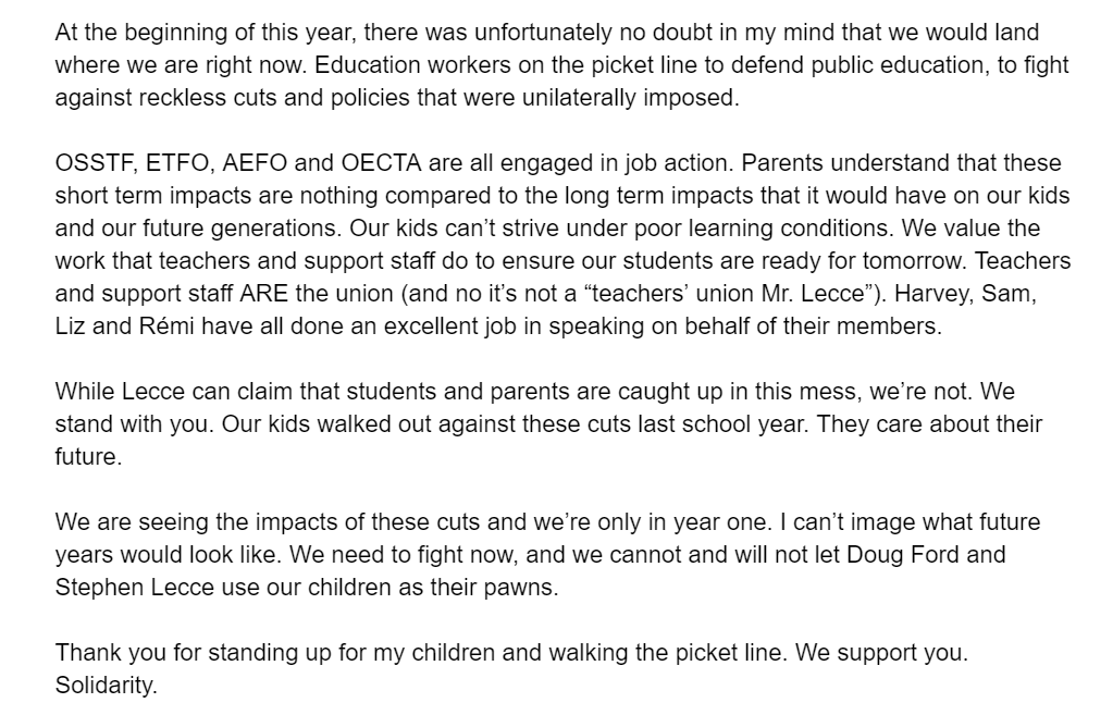 DaleV73's tweet photo. I'm tired of @Sflecce speaking on my behalf. I'll speak for myself. 

I stand with @osstf @ETFOeducators @OECTAProv and @AEFO_ON_CA in their fight to defend public education in Ontario. 

Read my statement below. 

#NoCutsToEducation https://t.co/LmuuqAtgyM