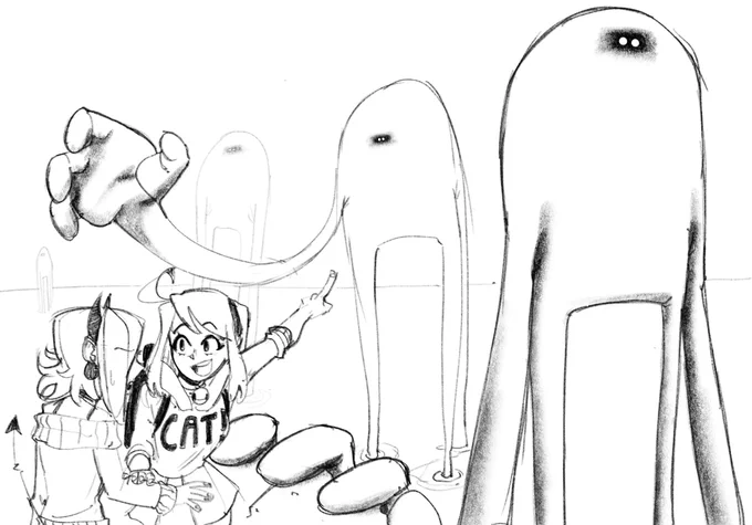 Some spooks and some girls. Just a quick sketch 