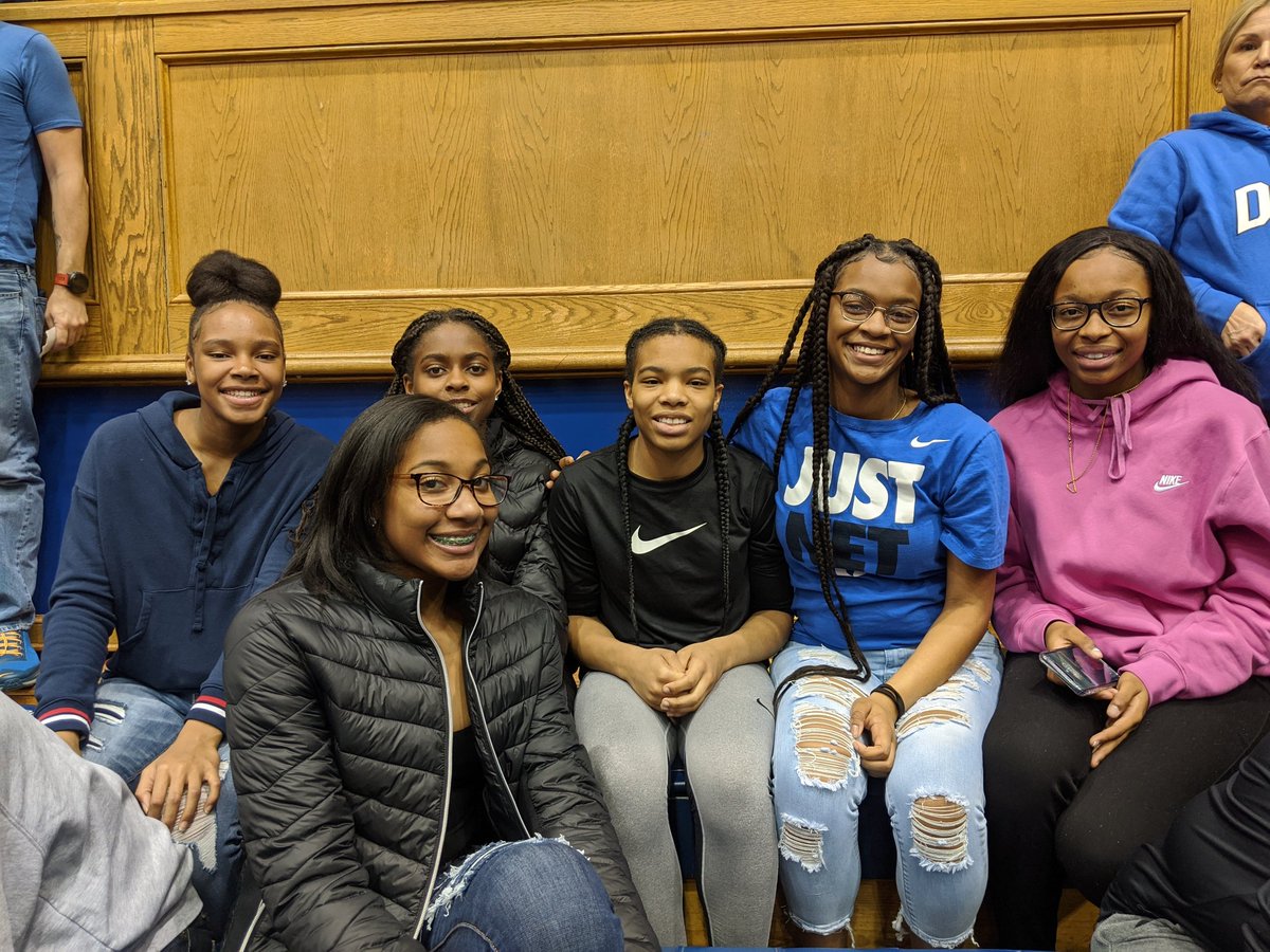 Carolina All-Stars 2023s at <a href="/DukeWBB/">Duke Women’s Basketball</a> vs <a href="/PackWomensBball/">NC State WBB 🐺🏀</a> Game. All have huge upsides &amp; are fun 2 coach. Look forward 2 continuing 2 help them (Maya, Te'Keyah, Lindsay, Kylah, Myla &amp; Semirah) realize their dreams of 1 day playing at college level as nearly 200 CAS Alum have done.