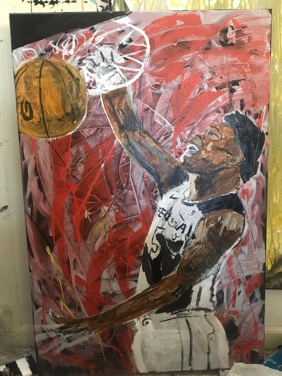 cbarkeratl's tweet photo. Trying to get some stuff started and crank out some in progress stuff. Y’all see that Anthony Edwards dunk yesterday? https://t.co/xibpTcZOfG