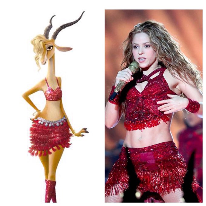 Super Bowl 2020: Disney Fans Convinced Shakira Wore Her Zootopia Outfit During the Show