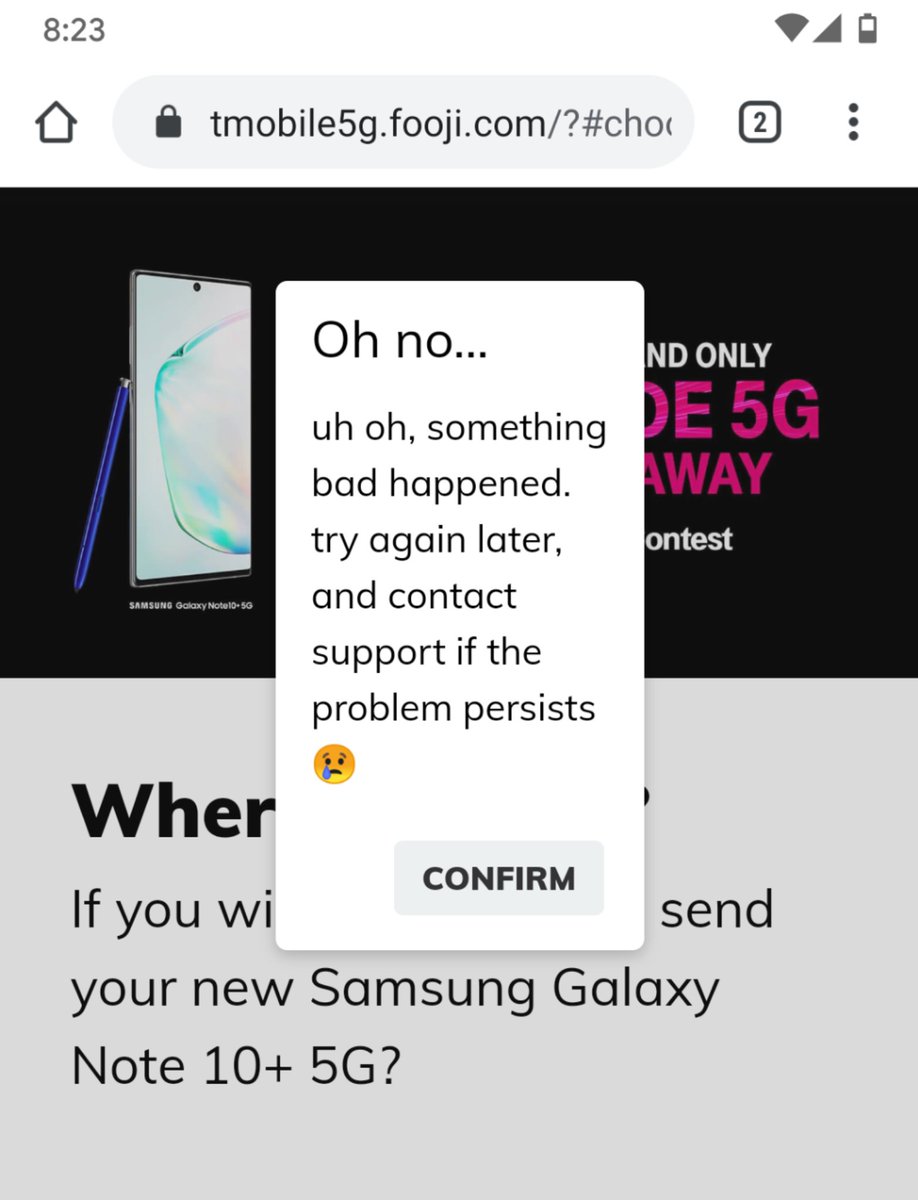 cbursiek's tweet photo. @TMobile Keep getting this https://t.co/sKuPpFfO8Y