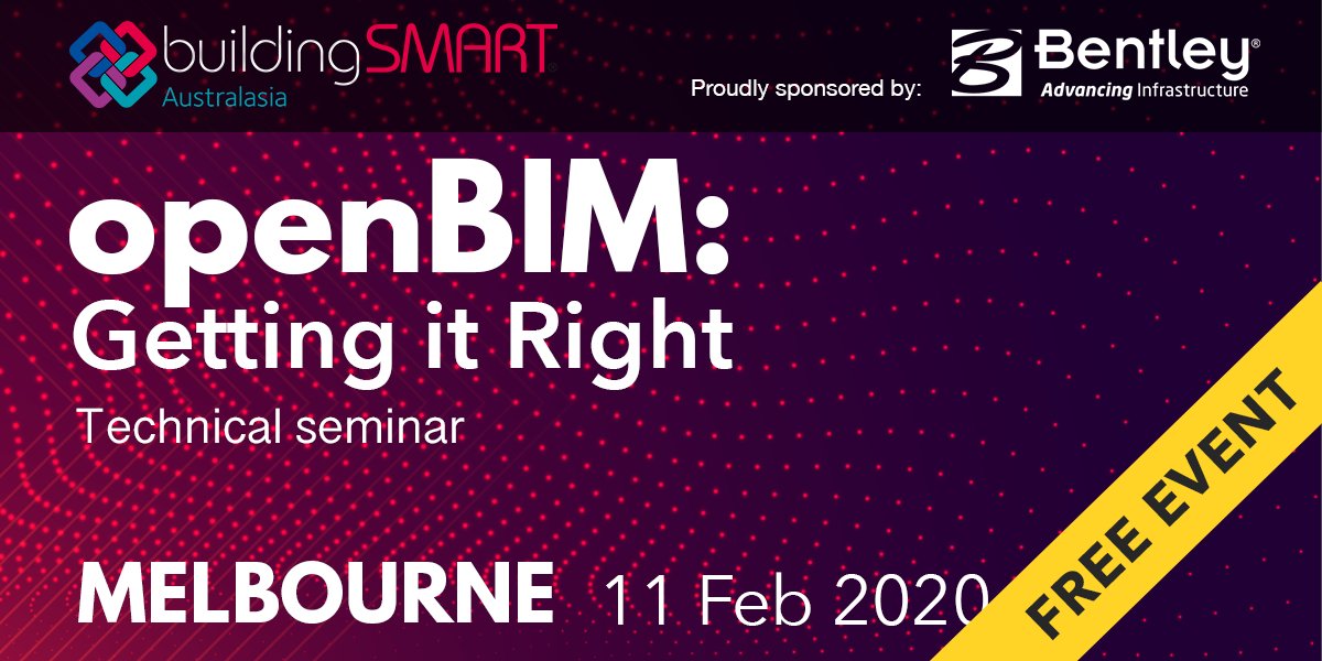 FREE Melbourne openBIM seminar on Digital Twins. Limited spots, register now - mailchi.mp/buildingsmart/…