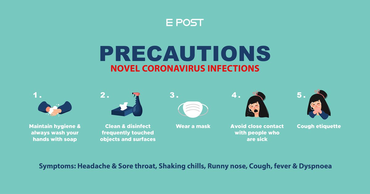 epost_bn's tweet photo. 【Epost CSR】
Epost is reminding everyone to follow the precautions for Coronavirus. Always wash your hands and wear a mask. Thank you for your supports and we hope everyone stay safe and healthy.

#epost #epostexpress #epostbrunei #epidemic #safety https://t.co/k0vNHZqnj1