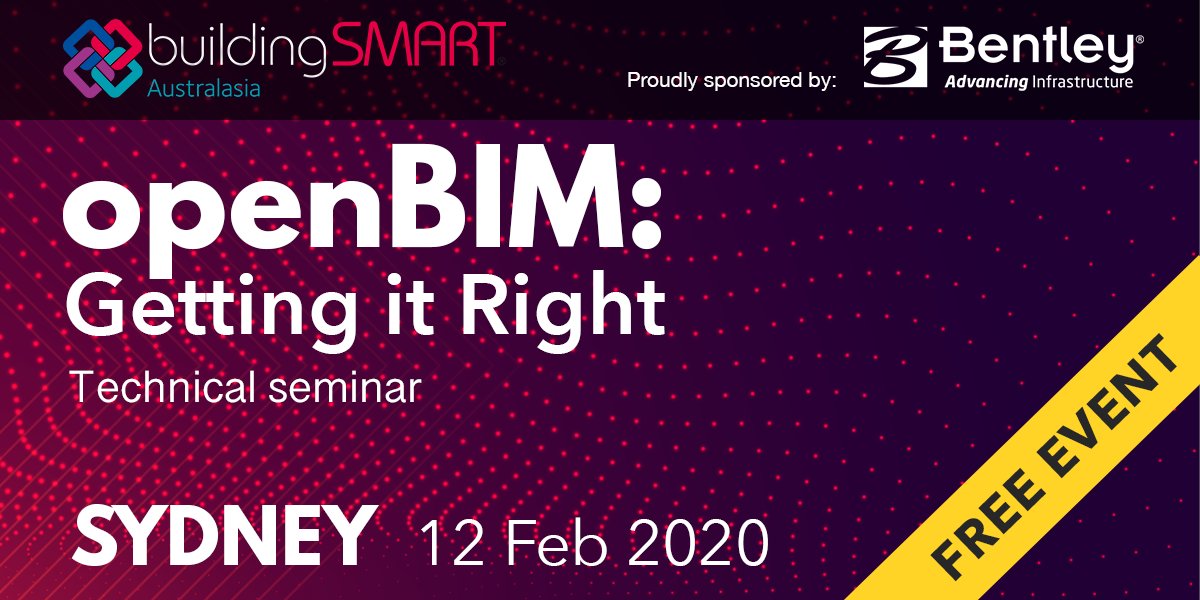 FREE Sydney openBIM seminar on Digital Twins. Limited spots, register now! - mailchi.mp/buildingsmart/…