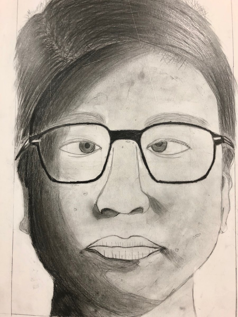 Art1072's tweet photo. Y9 Self Portraits https://t.co/nggykozHcC