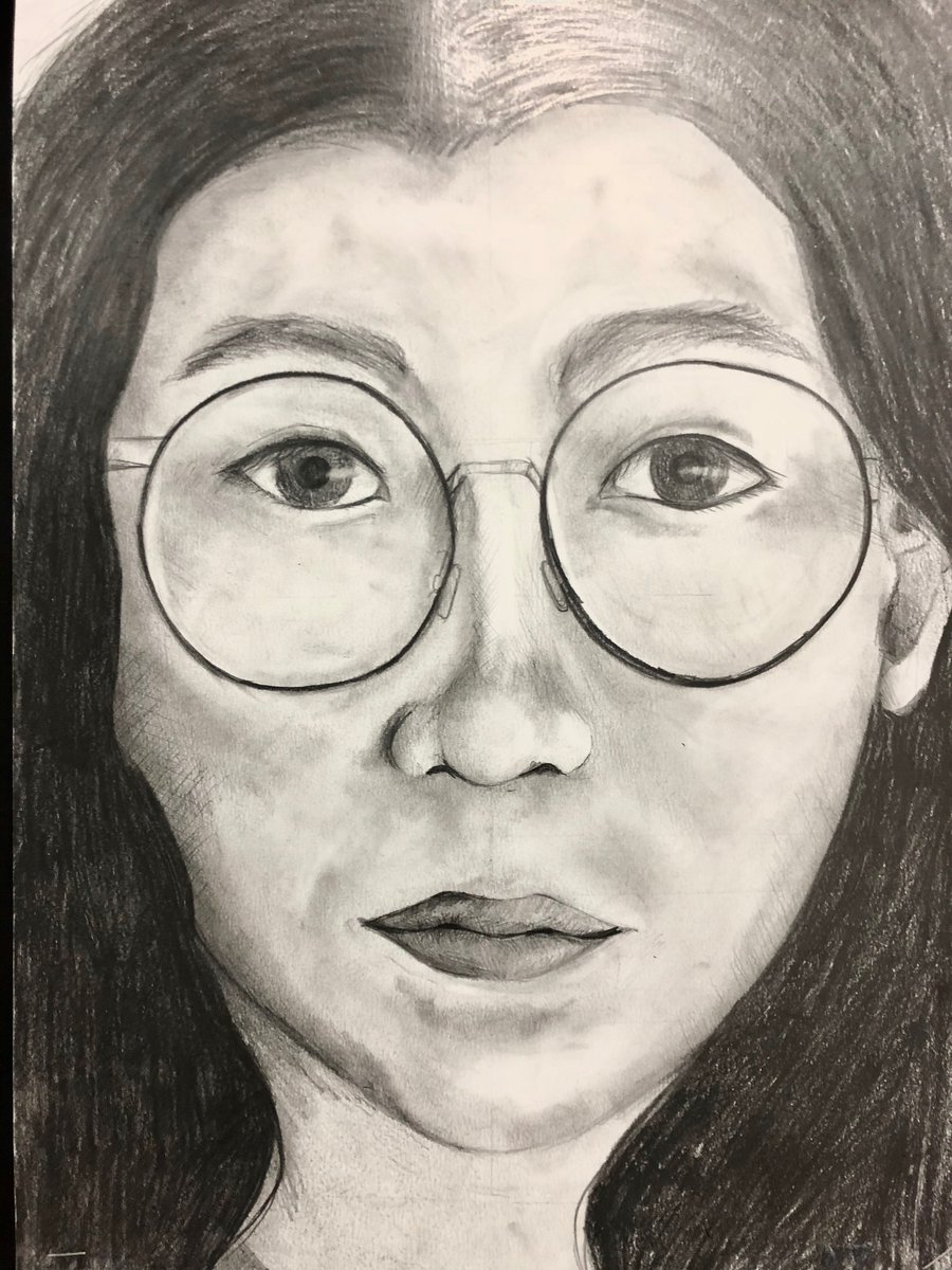 Art1072's tweet photo. Y9 Self Portraits https://t.co/nggykozHcC
