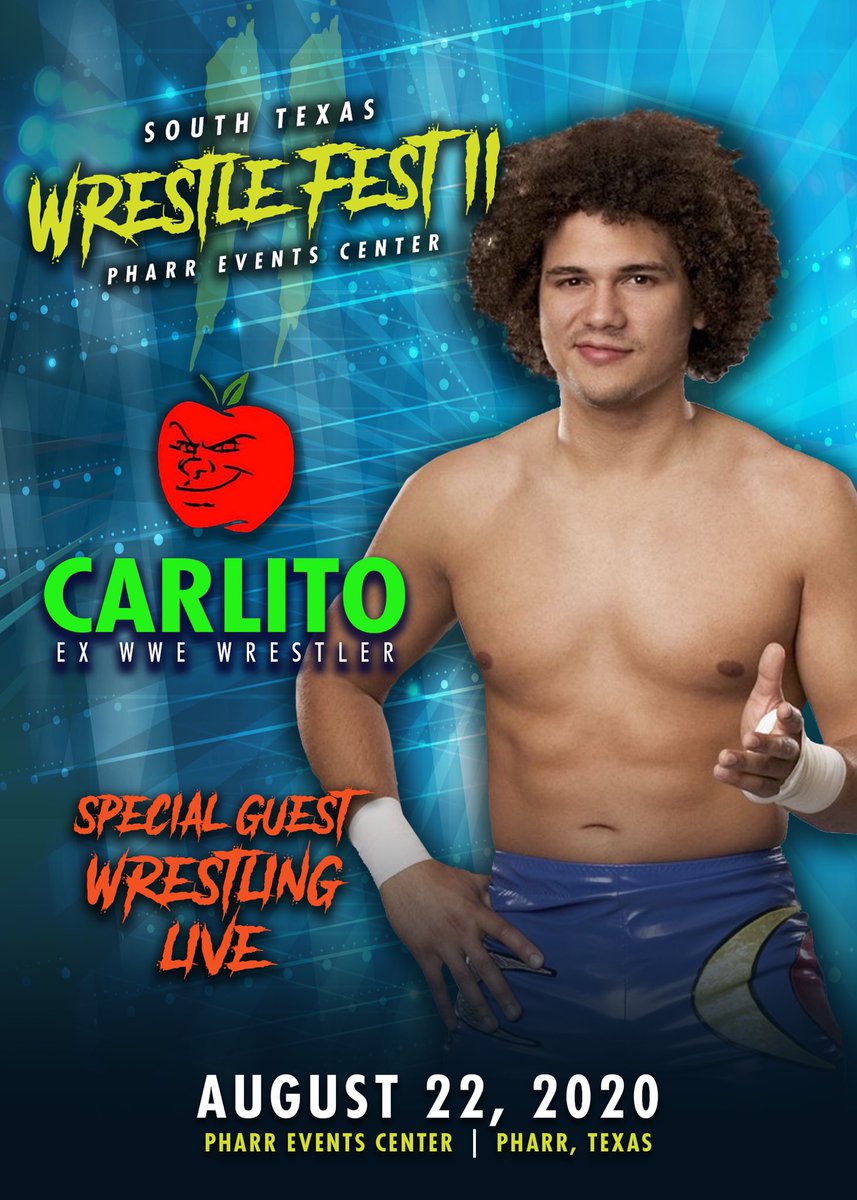 SouthWrestle's tweet photo. Welcome our First Special guest @litocolon279 to South Texas WrestleFest! #wrestlingconvention #wwe #indywrestling #wrestling #RGV #pharr #pharreventscenter https://t.co/02rYcKsr5f