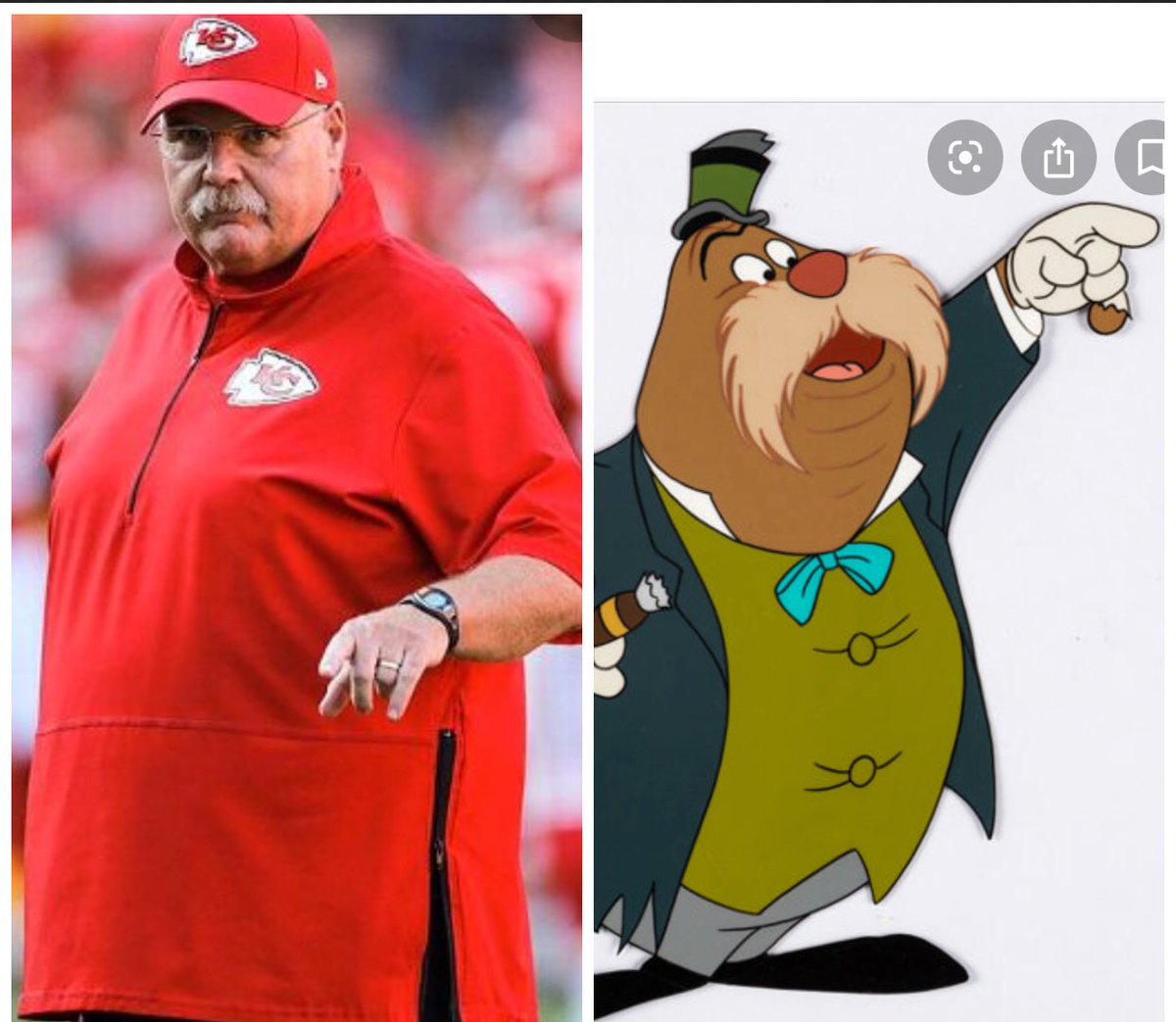 trfreder1's tweet photo. Anyone else see the resemblance here? #SuperBowlLIV #KC #cheifs #AndyReid https://t.co/fAqooyd6oX