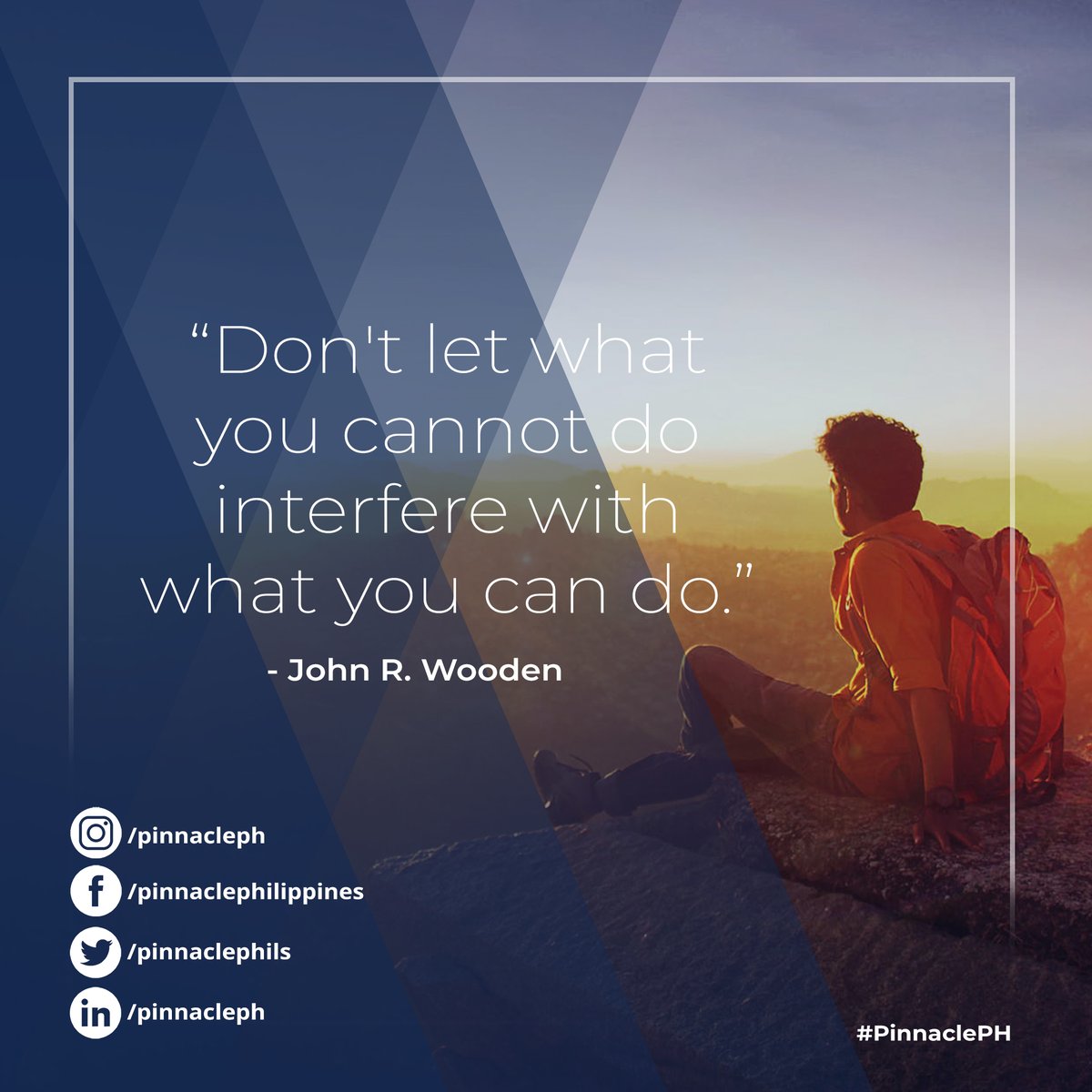 pinnaclephils's tweet photo. No matter how big or small the task is, if it is set to follow a realistic goal, it is achievable.

#PinnaclePH #PinnacleIsEverywhere #Mondayday #Motivation #MondayMotivation #MotivationalQuotes https://t.co/gYin2npgA3