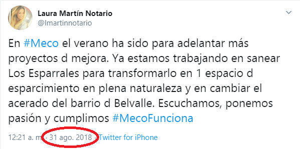 MiguelSALSOPATA's tweet photo. @psoedemeco @lmartinnotario No sé si se cumplió en su día el "saneamiento de Los Esparrales para transformarlo en 1 espacio d esparcimiento en plena naturaleza" pero lo que sí puedo certificar es que en 2020 @AytoMeco NO HA CUMPLIDO "cambiar el acerado del barrio d Belvalle" ¿¿¿#MecoFunciona??? 🤔🤔🤔 https://t.co/6sfbwRHMb6