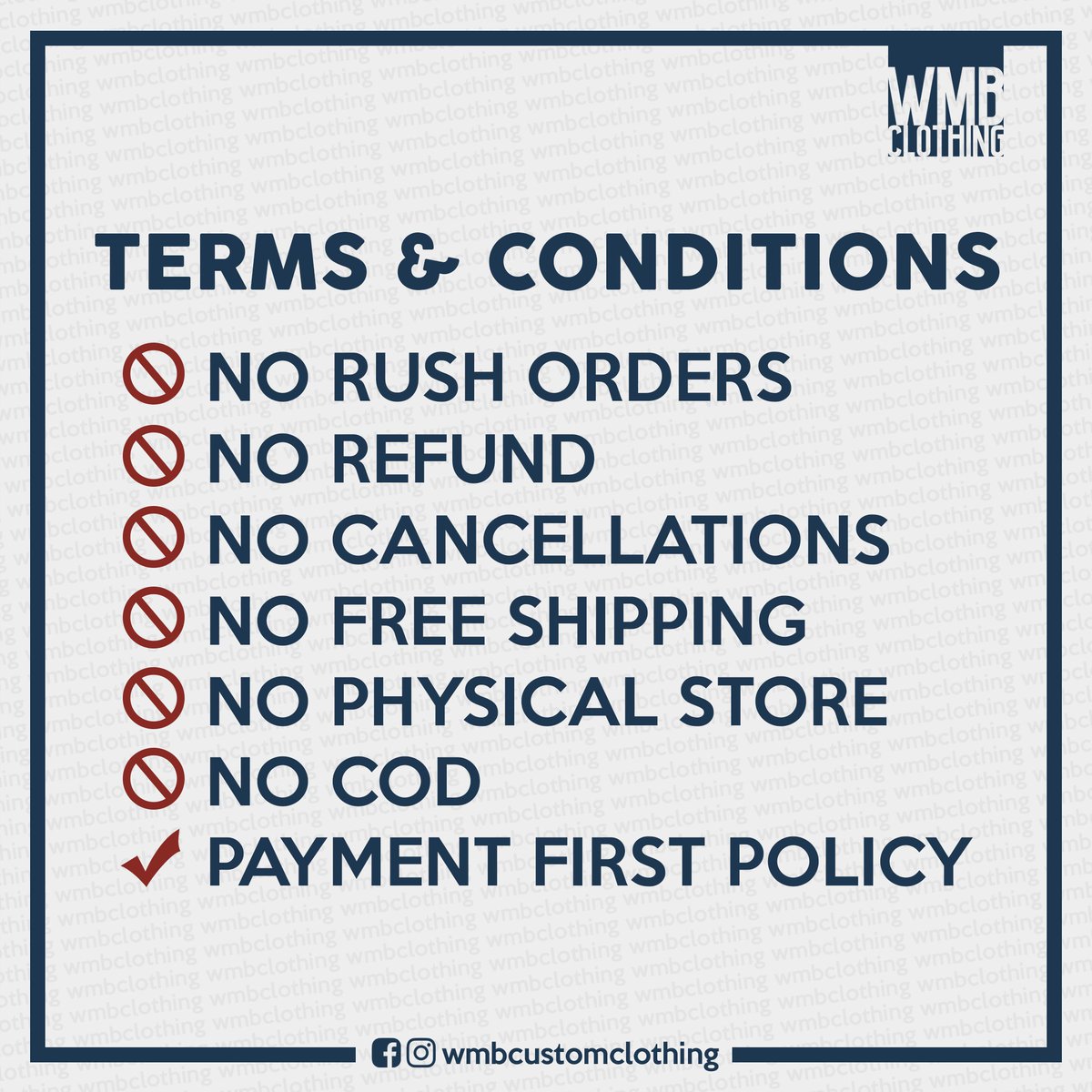 wmbcustoms's tweet photo. Here's the thread of our "How To Order Process"
#WMBClothing #WMBCustoms #WMBC https://t.co/kUjXa3OF3n