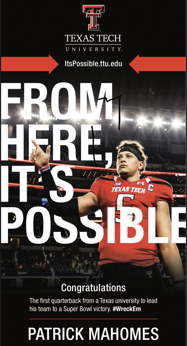 Congratulations to <a href="/PatrickMahomes/">Patrick Mahomes II</a> and the <a href="/Chiefs/">Kansas City Chiefs</a> on an incredible #SuperBowl victory!  #WreckEm #ItsPossible